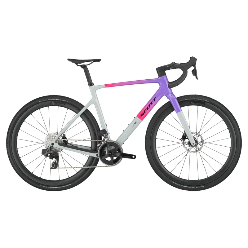 Scott Addict Gravel 20 Bike In Narwal Grey/Fade Purple