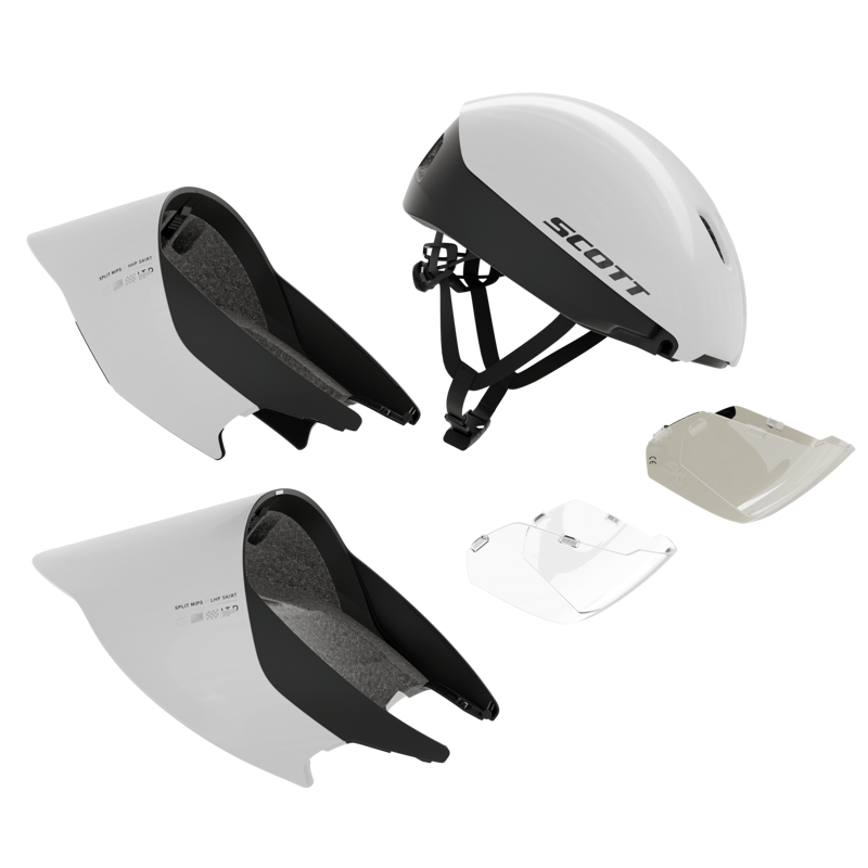 Scott Split Mips Helmet in Mineral White-2