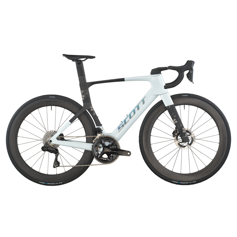 Scott Foil RC Pro Road Bike in Cumulus White/Carbon Black
