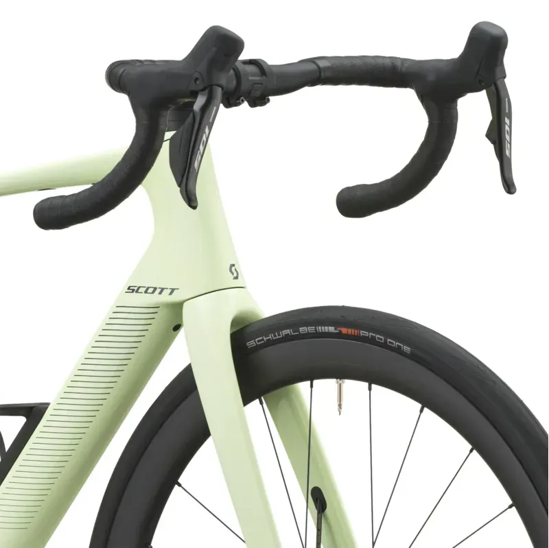 Scott Fastlane 20 eRoad Bike in Cream Green-4