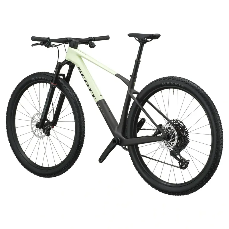Scott Scale RC Team Mountain Bike in Cream Green/Carbon Black-2