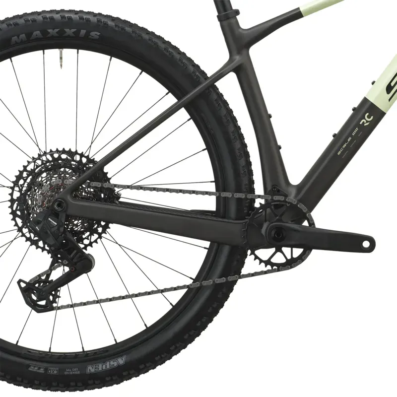 Scott Scale RC Team Mountain Bike in Cream Green/Carbon Black-5