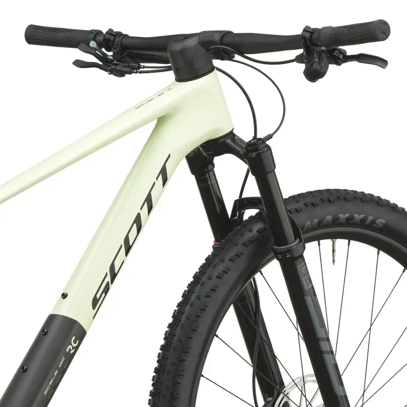 Scott Scale RC Team Mountain Bike in Cream Green/Carbon Black-4