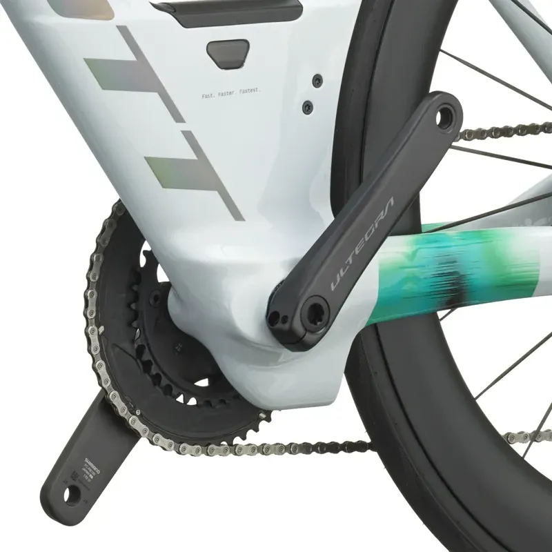 Scott Plasma RC Pro Triathlon Bike in Cumulus White/Viper Green-6