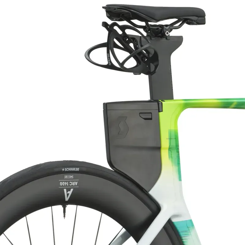 Scott Plasma RC Pro Triathlon Bike in Cumulus White/Viper Green-7