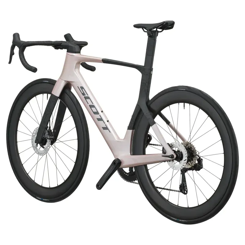Scott Foil RC 10 Road Bike in Champagne Pink/Carbon Black-2
