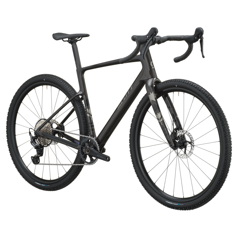 Scott Addict Gravel 40 Bike in Carbon Black-1