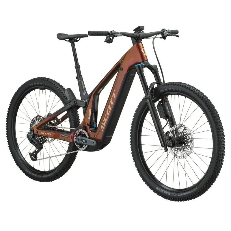Scott Patron 10 eMountain Bike in Obsidian Red/Carbon Black-1