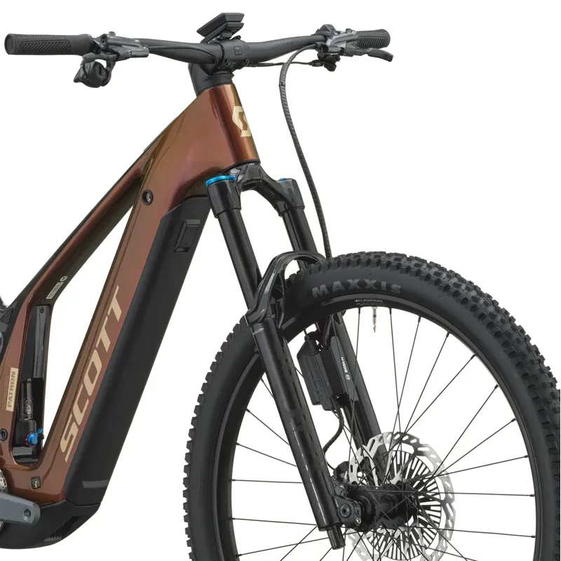 Scott Patron 10 eMountain Bike in Obsidian Red/Carbon Black-4