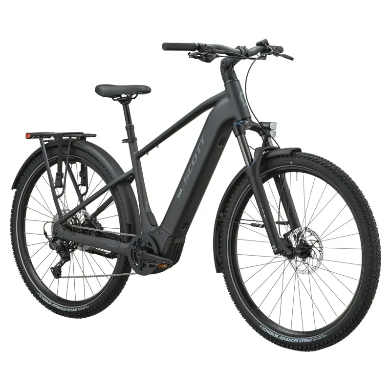 Scott Axis 20 eHybrid Bike in Granite Black-1