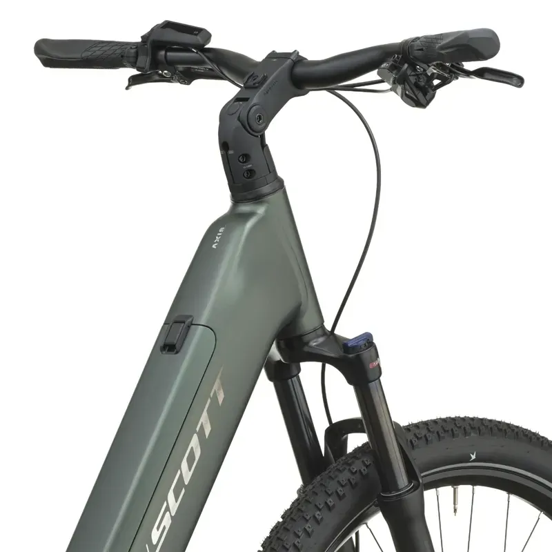 Scott Axis 40 Wave E-Hybrid Bike in Kelp Green-6