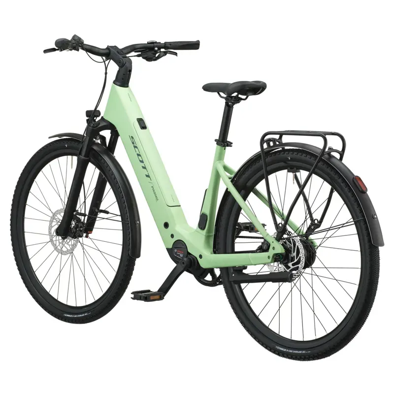 Scott Passage 10 Belt Wave eHybrid Bike Bike in Paradise Green-2