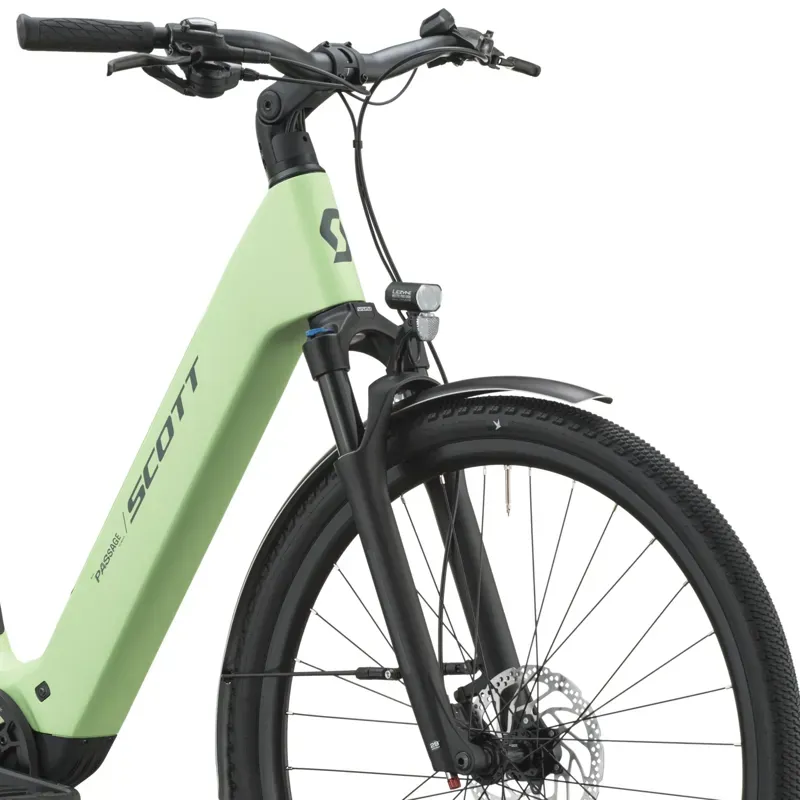Scott Passage 10 Belt Wave eHybrid Bike Bike in Paradise Green-4