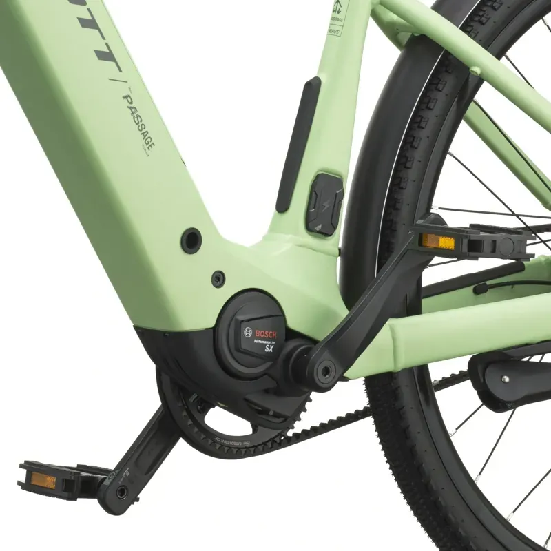 Scott Passage 10 Belt Wave eHybrid Bike Bike in Paradise Green-5