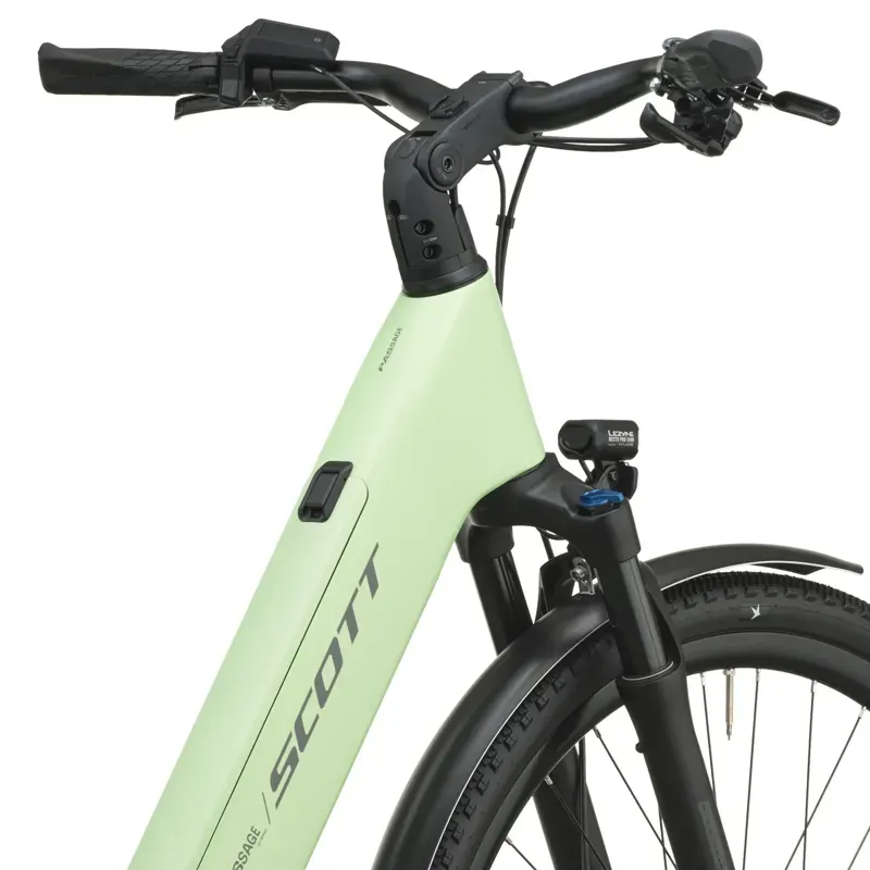 Scott Passage 10 Belt Wave eHybrid Bike Bike in Paradise Green-6