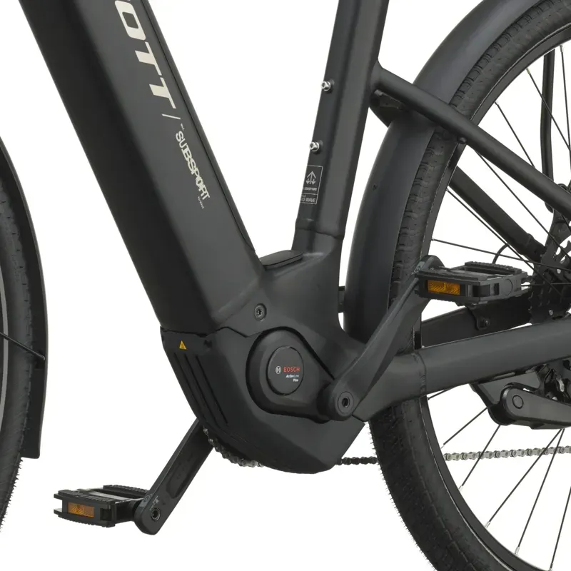 Scott Sub Sport 40 Wave E-Hybrid Bike in Black-5