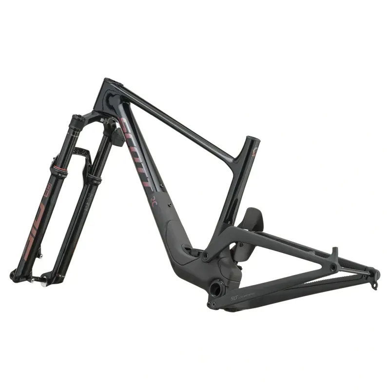 Scott Spark RC SL Frame w/Fork in Piano Black/Carbon Black-2