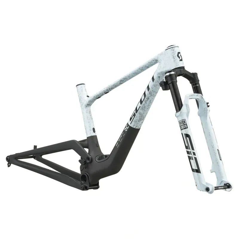 Scott Spark RC World Cup EVO Frame w/Fork in Rush White/Carbon Black-1