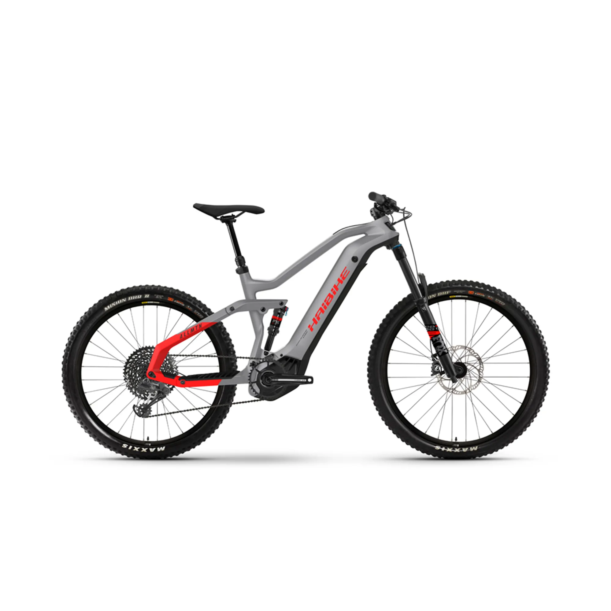 2021 Haibike AllMtn 600Wh Electric Carbon Mountain Bike in Grey