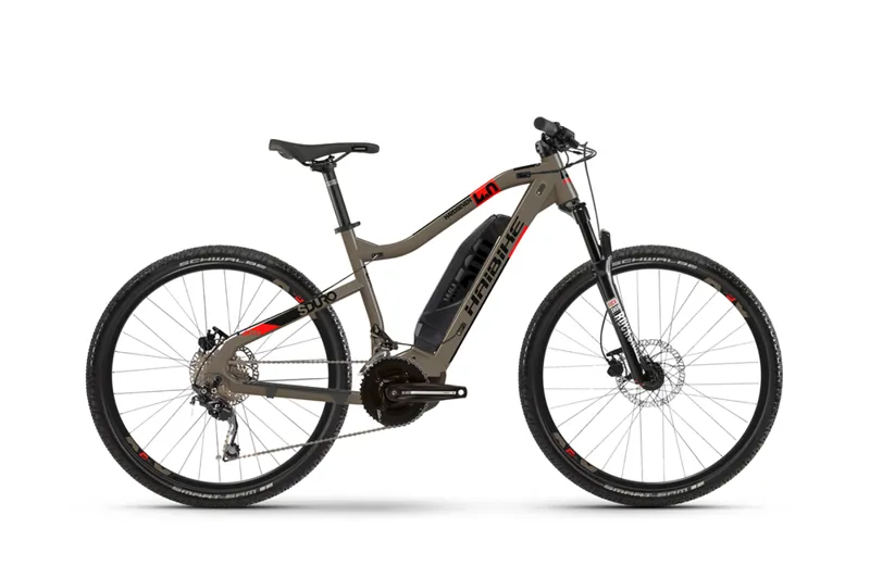 2020 Haibike Sduro Hardseven 4.0 Electric Mountain Bike in Brown