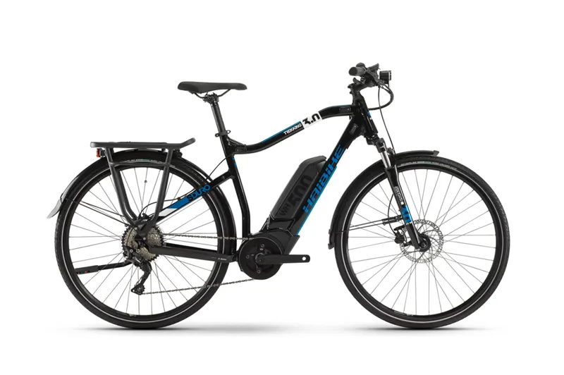 Haibike Sduro Trekking 3.0 400wh Electric Hybrid Bike in Black Blue