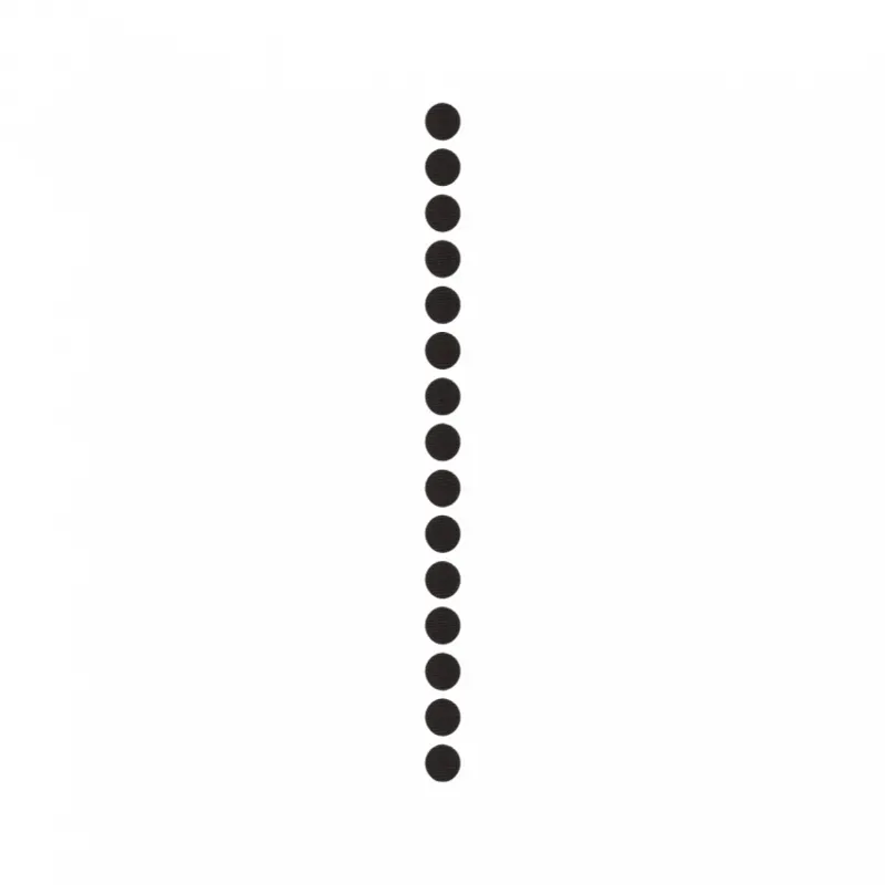 Met Velcro Round Stickers 15-pack in Black