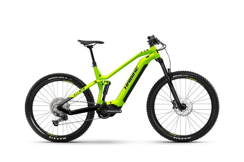 Haibike ALLMTN 3 Electric MTB Bike Lime Black Green 2023