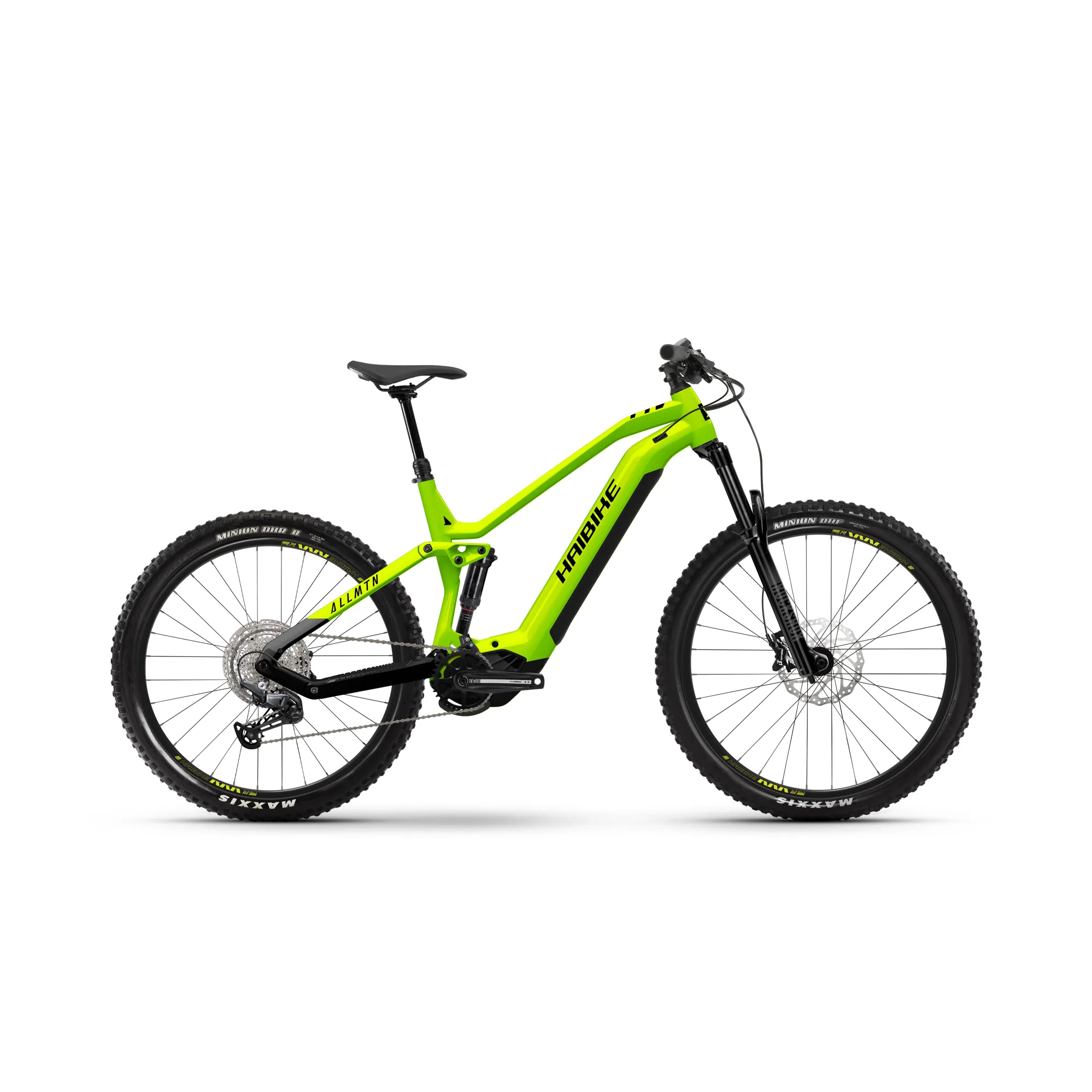 Haibike ALLMTN Electric MTB Bike Lime Black Green 2023