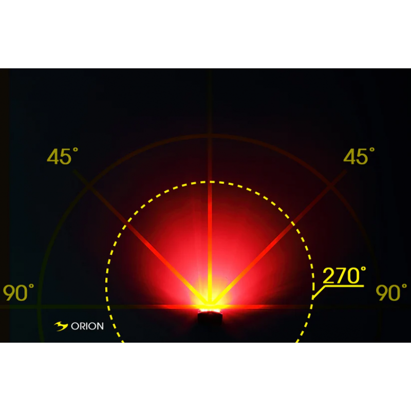 Moon Orion Front and Rear Light White 100lm and Rear 50lm in Black-4
