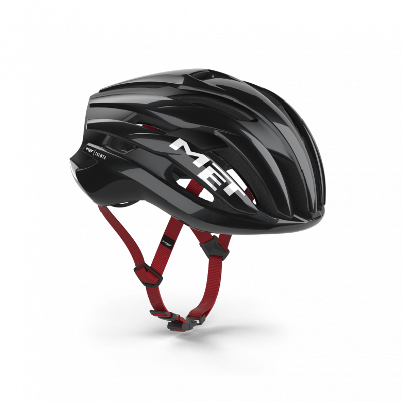 Met Trenta MIPS Road Helmet in Black/Red-4