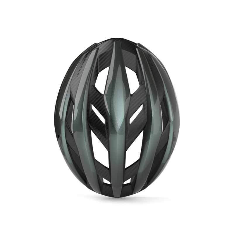 Met Trenta 3K Carbon Airframe Helmet in Teal-3