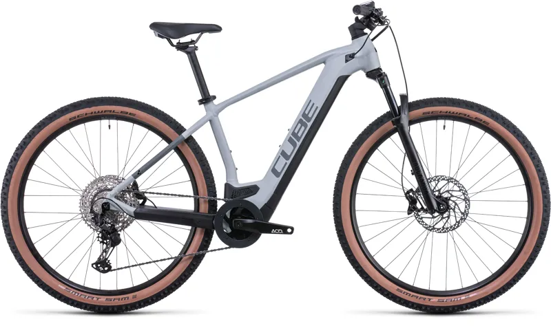2022 Cube Reaction Hybrid Race 625 Electric Mountain Bike in Grey