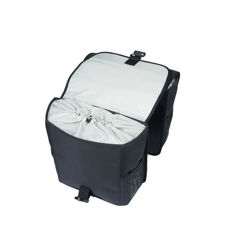Basil Go 32l Double Pannier Bag in Black -2