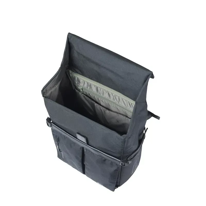 Basil Move Simple 15l MIK Studs Pannier Bag in Black-2