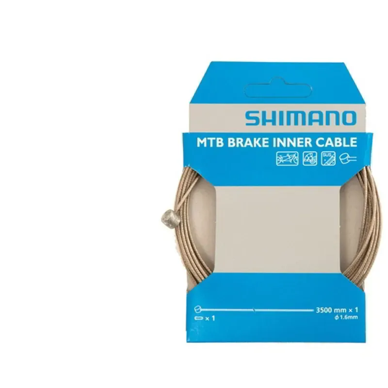 Shimano Spares MTB Tandem Inner Brake Cable 1.6x3500mm in Silver-1