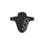 Acid Mudguard Downhill In Black/Flashgrey