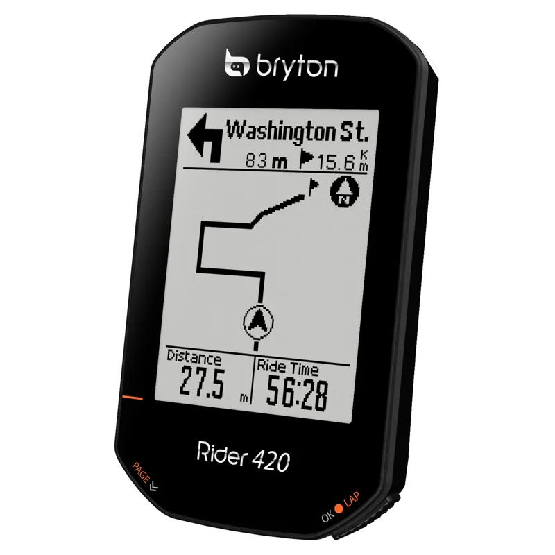 Bryton Rider 420e Gps Cycle Computer: Black One size