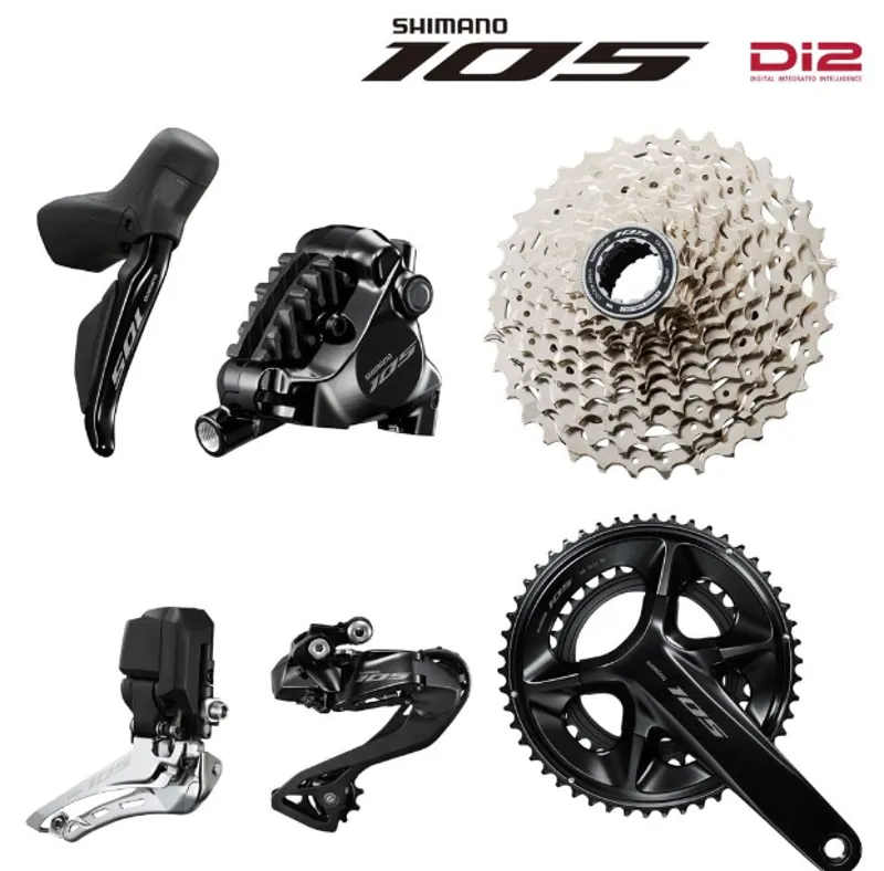 Shimano 105 R7100 Di2 Disc 12 Speed Groupset-1