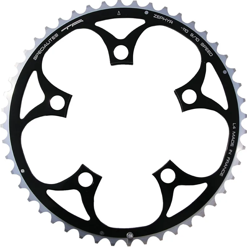 Specialites Ta 110pcd Zephyr 9-10X 5-Arm Middle Outers Chainring Black -2