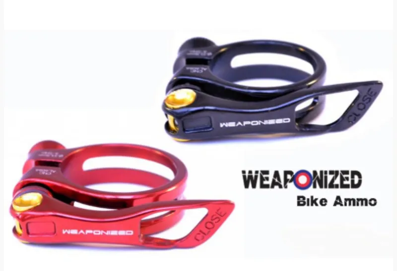 Weaponized Pro TI QR seat post clamp Black 31.8