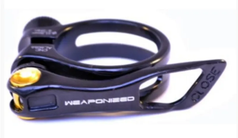 Weaponized Pro TI QR seat post clamp Black 31.8-1
