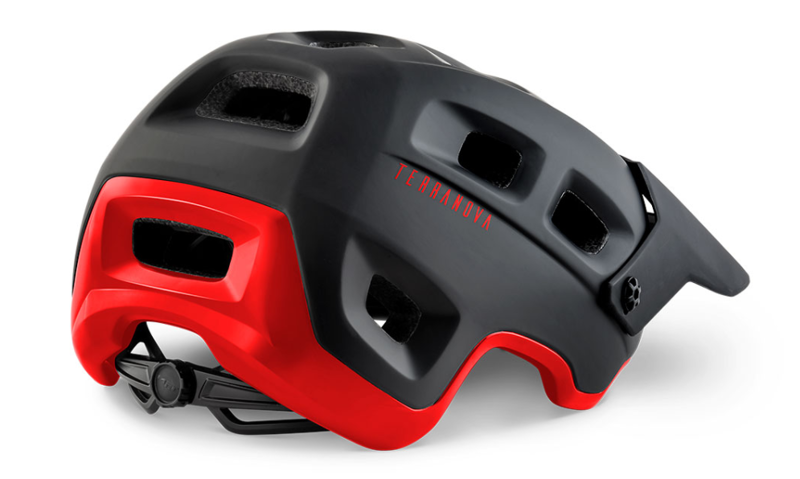 Met Terranova Mountain Bike Helmet for Trail and E-MTB in Black and Red -1