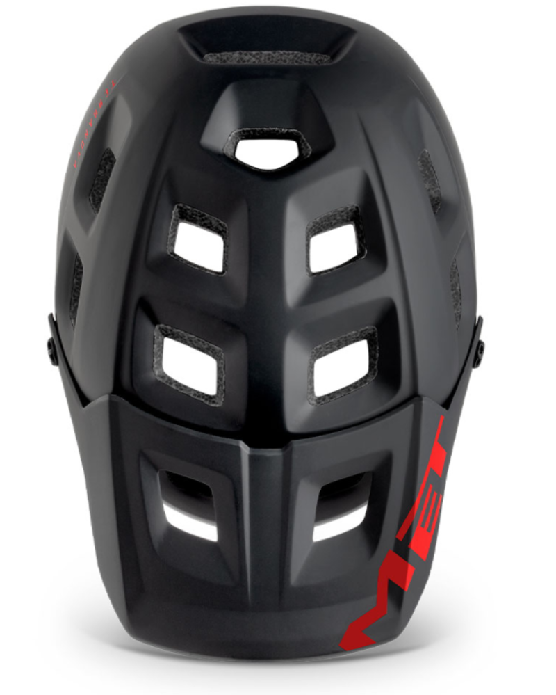Met Terranova Mountain Bike Helmet for Trail and E-MTB in Black and Red -2
