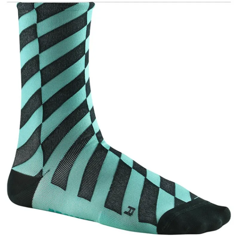 Mavic Graphic Mosaic Cycling Socks-Green-L