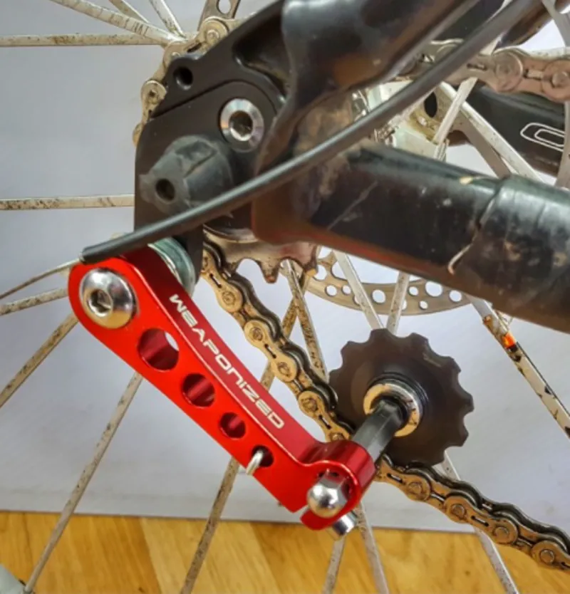 Weaponized Chain Tensioner for Single Speed Bikes