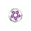 Hope Floating Disc Brake Rotor - 160mm 6 Bolt Aluminium Purple