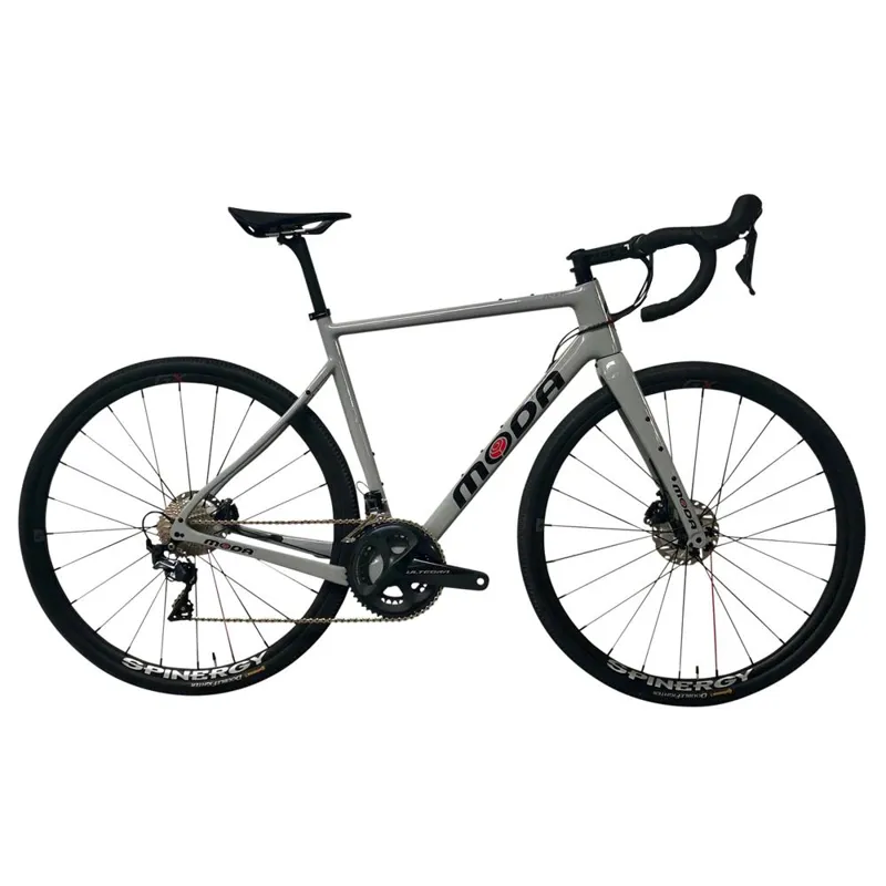 MODA MOLTO GRAVEL BIKE IN NARDO GREY WITH GRX AND GX SPINERGY WHEELS -1