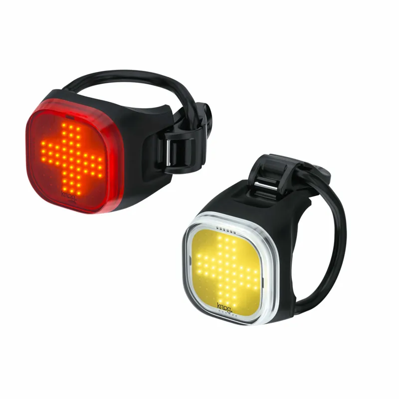 Knog Blinder Twinpack Bike Light Set - 200 Lumen Front & 100 Lumen Rear USB Rechargeable Lights