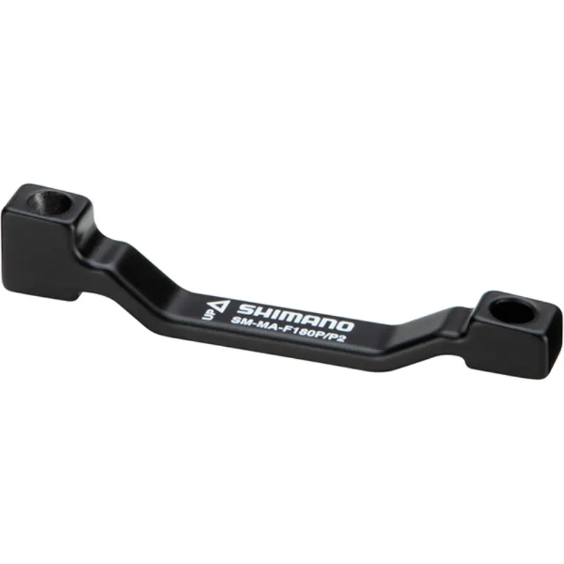 Shimano Spares Disc Brake Adapter for Fork to Caliper Mounting - Black - Alloy-2