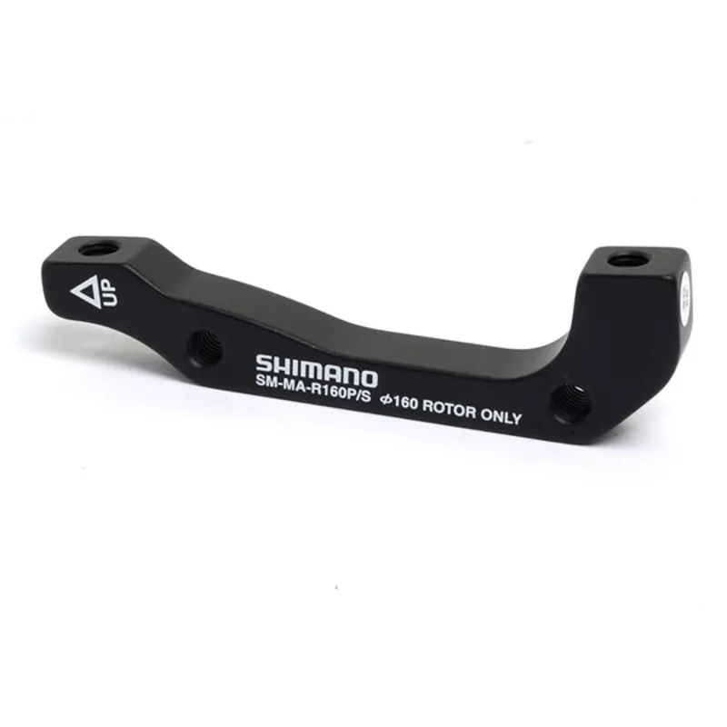 Shimano Spares Disc Brake Adapter for Fork to Caliper Mounting - Black - Alloy-8